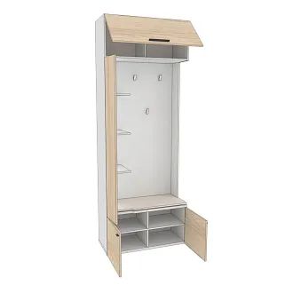 Секция с вешалкой и полками с подсветкой L409 L/R