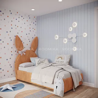 Кровать односпальная мягкая BUNNY  с подъемным механизмом, 90x190