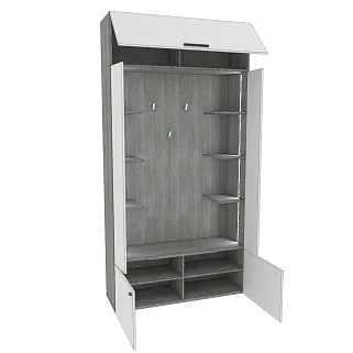 Секция под крючки с полками с подсветкой LG418 L/R