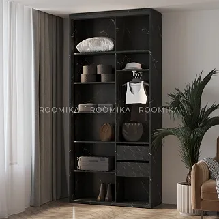 Шкаф-купе ХG126.45-3, профиль INTEGRO, стекло Estriado бесцветное, с подсветкой