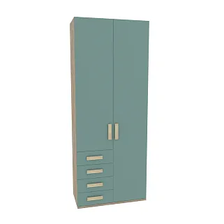 Шкаф двухверный, фасад комбинированный E212 L/R