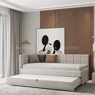 Кровать со вторым выдвижным спальным местом LINE М2