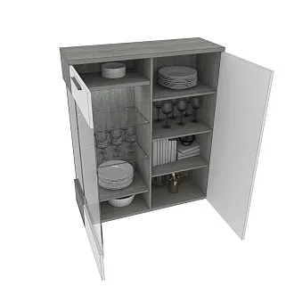 Шкаф напольный с подсветкой LG202 L/R