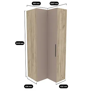 Шкаф угловой L208 L/R