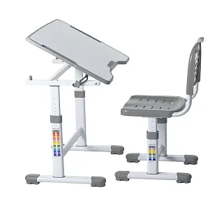 Комплект парта + стул трансформеры Sole II Grey FUNDESK