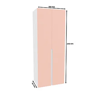 Шкаф двухдверный глубокий, фасады в эмали LE210.60-4