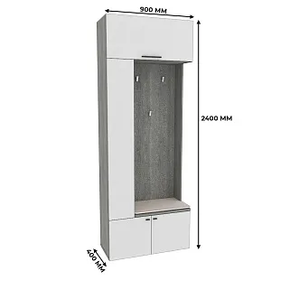 Секция с вешалкой и полками LG-409 L/R