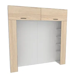 Ниша для кровати с секциями L-407.44