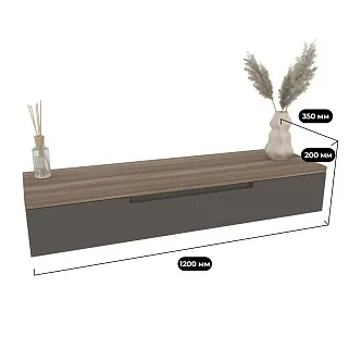 Туалетный столик, фасады в эмали LE-515