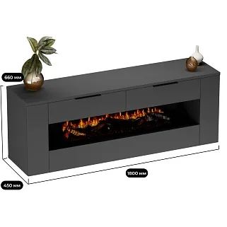 Тумба ТВ напольная с электрокамином LG551.450L/R