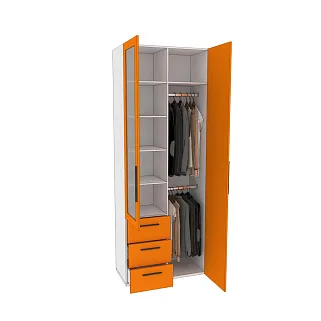 Шкаф комбинированный со стеклом L215S L/R