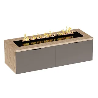 Тумба ТВ напольная с электрокамином L548.450