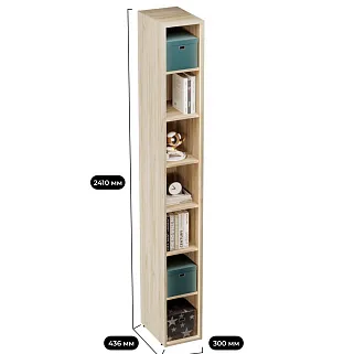 Cтеллаж открытый глубокий L233.44 с подсветкой