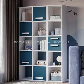 Cтеллаж сквозной книжный на 5 ниш E805