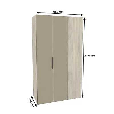 Шкаф со складными дверьми и фальш панелью L206 L/R