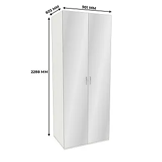 Шкаф 2 дверный с зеркалом P210Z