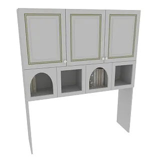 Надставка на стол с фигурными вставками A814