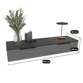 Туалетный столик, фрезерованные фасады в эмали LE-515