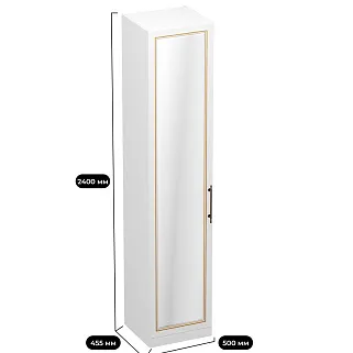 Шкаф однодверный для одежды с зеркалом A221.44-1Z