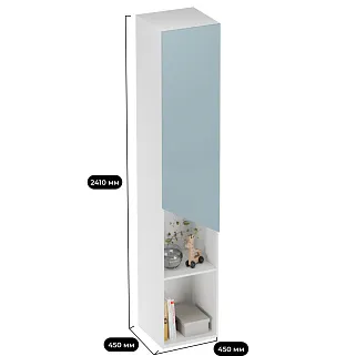 Шкаф-стеллаж со скошенным фасадом LG262 L/R