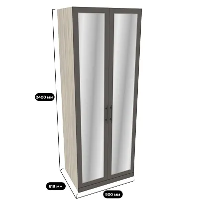 Шкаф двухдверный с зеркалом А210.60-2Z