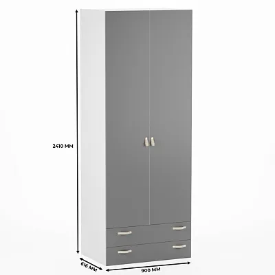 Шкаф двухдверный с ящиками глубокий L211.60