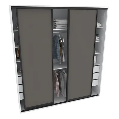 Шкаф-купе ХG246.60-1, профиль INTEGRO, фасад МДФ