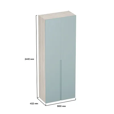 Шкаф 2 дверный, фасады в эмали LE210.44-4
