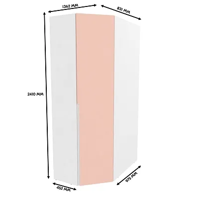 Шкаф угловой, фасады в эмали LE209.44 L/R