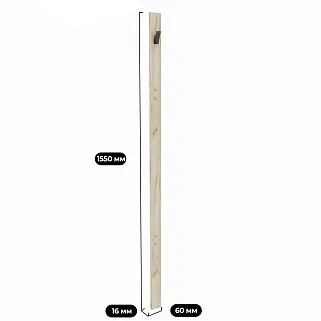 Панель узкая с крючками L-100.1