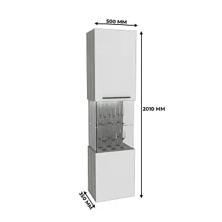 Шкаф напольный с подсветкой LG225 L/R