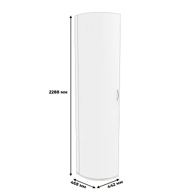 Шкаф завершающий с дверью узкий P233.1 L/R