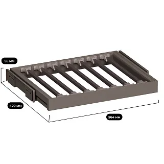 ALFA Выдвижная брючница наборного типа в базу 600 мм, FRM5806.564.01