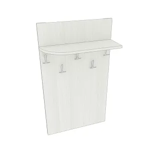 Вешалка настенная полка радиусная P177 L/R