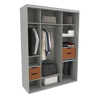 Шкаф-купе U182 тип 3 МДФ/зеркало