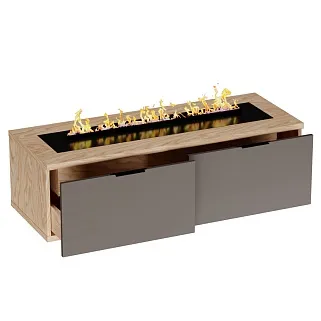 Тумба ТВ напольная с электрокамином L548.450