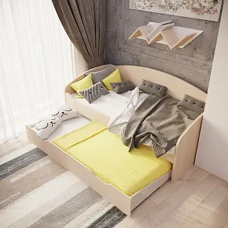 Кровать с выдвижным спальным местом P910, 90x190