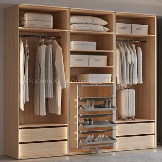 ALFA Поворотно-выдвижная обувница, 6 полок, FRM5814.06F.01