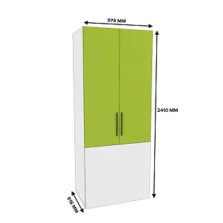 Шкаф двухдверный с фальш стенкой L212