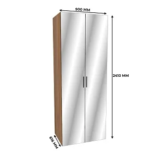 Шкаф двустворчатый с зеркалом L-210.60-2Z