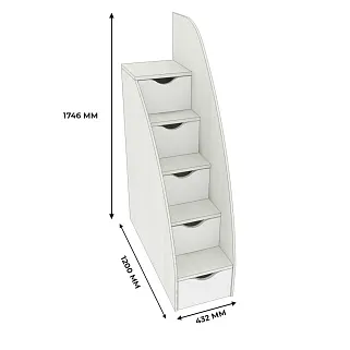 Лестница с ящиками P21  для кроватей P904, P907, P909 L/R