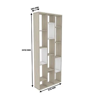 Стеллаж перегородка со вставками L238