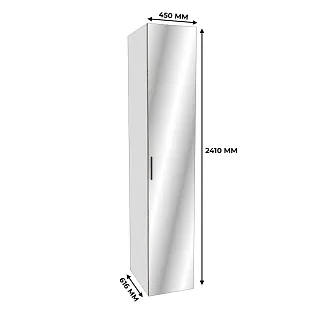 Шкаф 1 дверный узкий с зеркалом L220.60-4Z