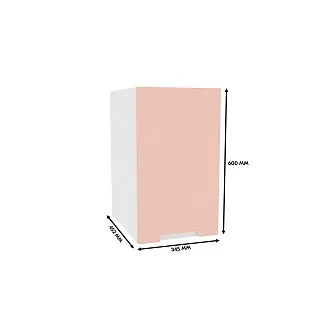 Антресоль однодверная, фасады в эмали LE327.44