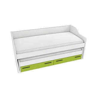 Кровать с выдвижным спальным местом L910, 90x200