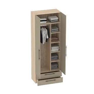 Шкаф двустворчатый с ящиками L211.44