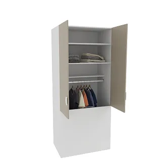 Шкаф двухдверный с фальш стенкой LG212