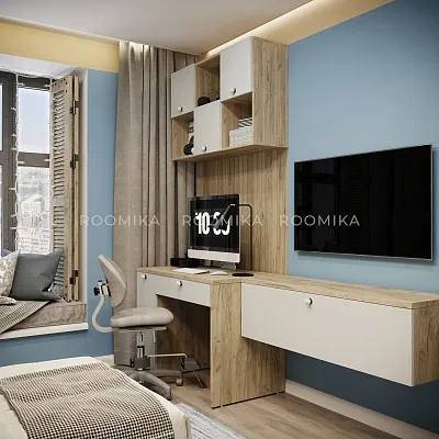 Cтол письменный с тумбой L717 L/R