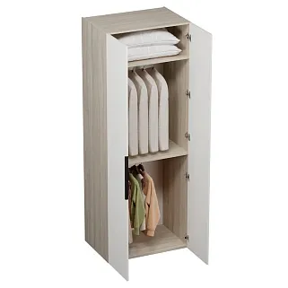 Шкаф 2 дверный, фрезерованные фасады в эмали LE-210.60-1