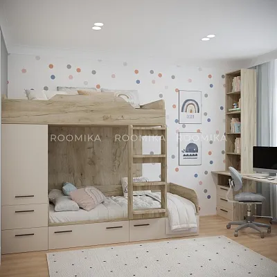 Кровать двухъярусная L906, 90x190 L/R